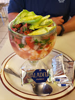 Bowl of shrimp ceviche